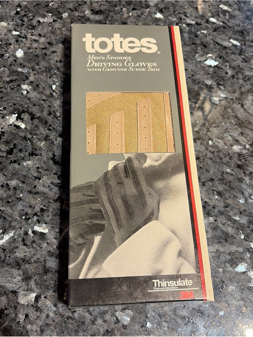 Vintage Totes Men's Camel Tan Stretch Driving Gloves L/XL New Old Stock